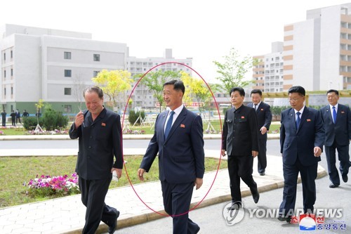 Newly built homes in Pyongyang