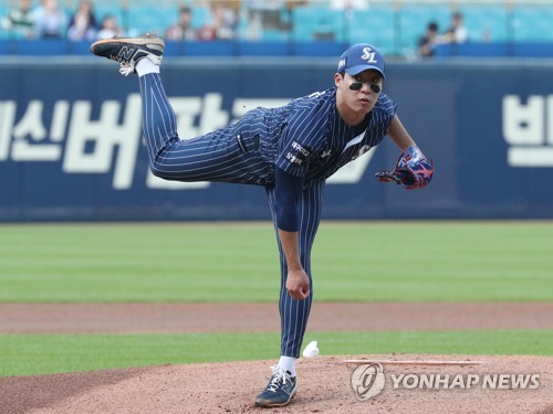 '원태인 6이닝 1실점' 삼성 4연패 탈출…한화, 9연승 실패