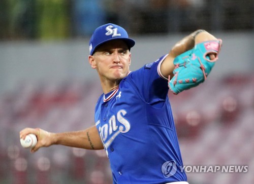 뷰캐넌 9이닝 1실점 완투쇼…삼성, KIA에 6연패 후 첫 승리