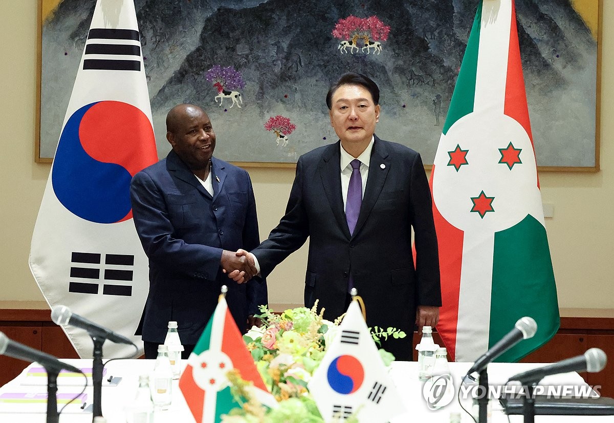 윤석열 대통령, 한·부룬디 정상회담 | 연합뉴스 윤석열 대통령, 한·부룬디 정상회담 | 연합뉴스