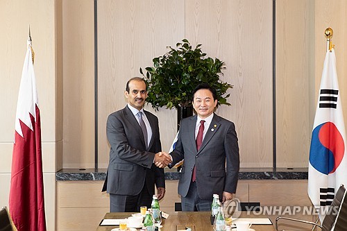 Land minister meets Qatari energy minister