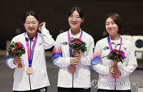 S. Korea wins bronze in women's 25m pistol team event