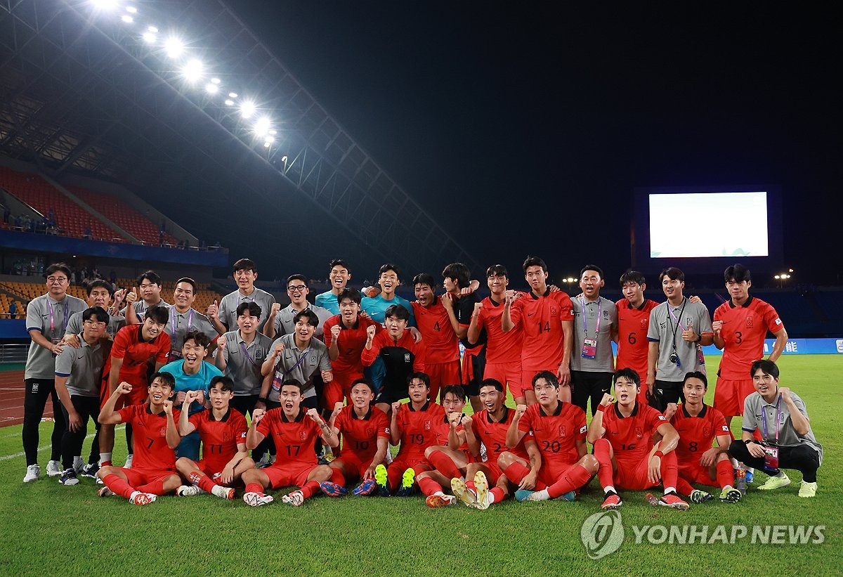 (리더십) (아시아드) 한국, 키르기스스탄을 꺾고 남자축구 8강 진출