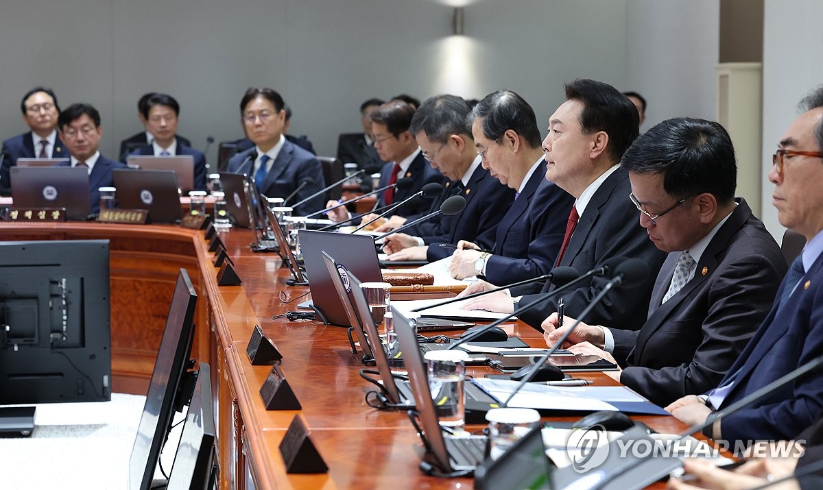 윤석열 대통령, 국무회의 발언 / 연합뉴스