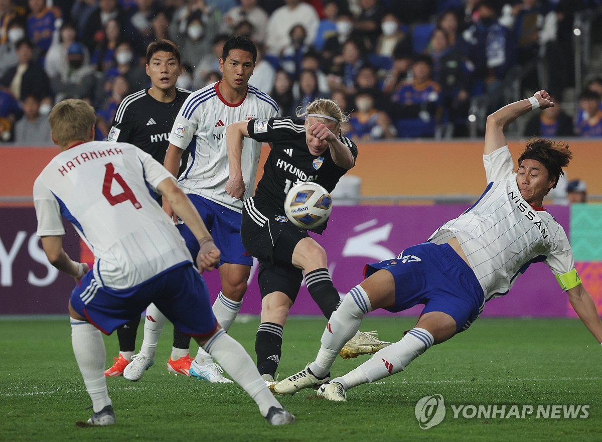 올해 4월 문수축구경기장에서 열린 울산과 요코하마의 ACL 준결승 모습