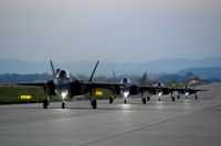 군, F-35A 등 전투기 20여대로 타격훈련…北위성발사 예고 대응