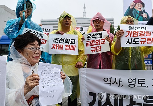 韓日首脳会談の開催に反対