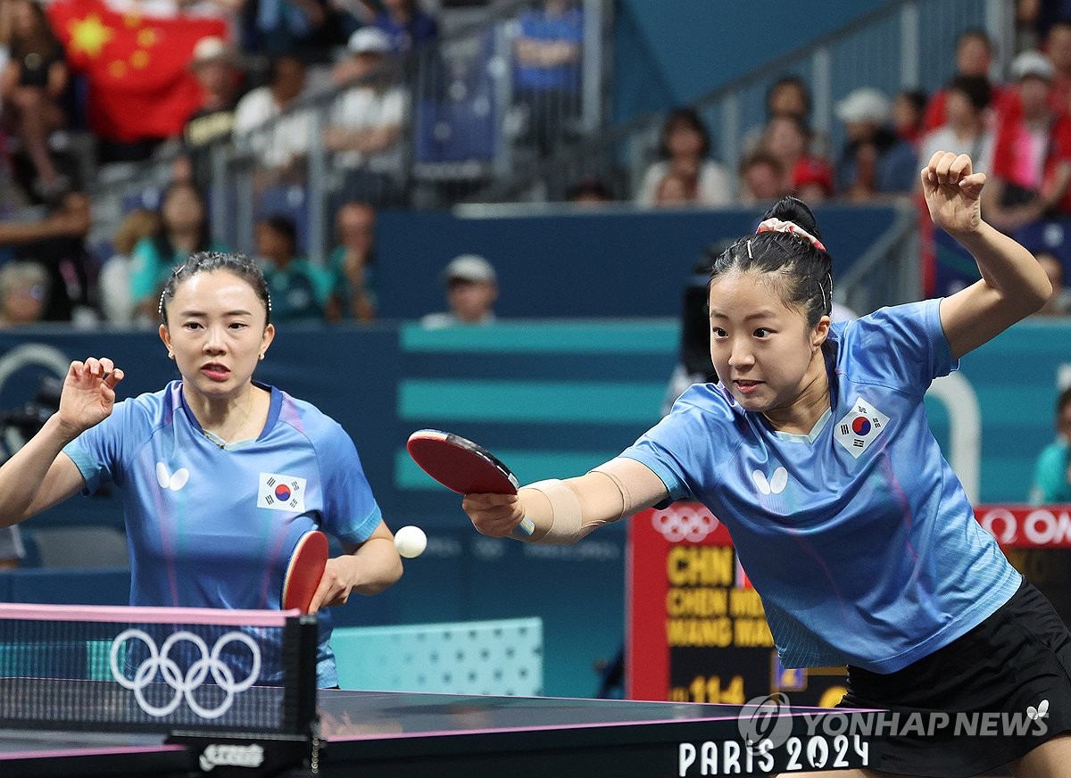 (LEAD) (Olympics) S. Korea falls to China in women's table tennis