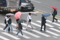 ソウルに雨