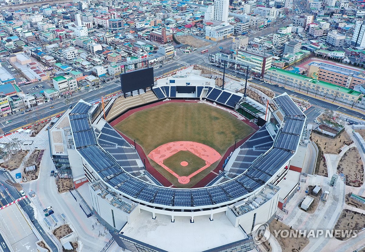 준공 앞둔 대전 한화생명볼파크