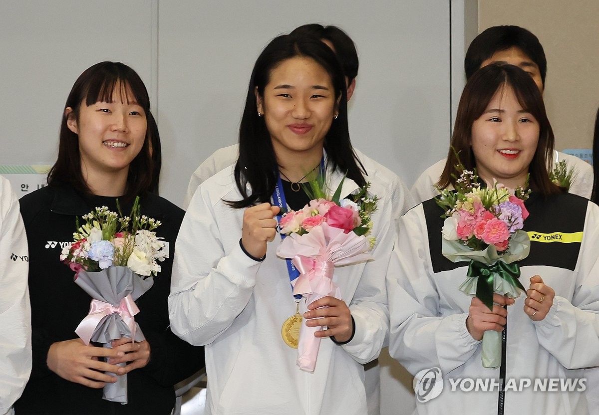 전영오픈 제패하고 돌아온 안세영