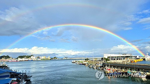 Double arc-en-ciel à Sokcho