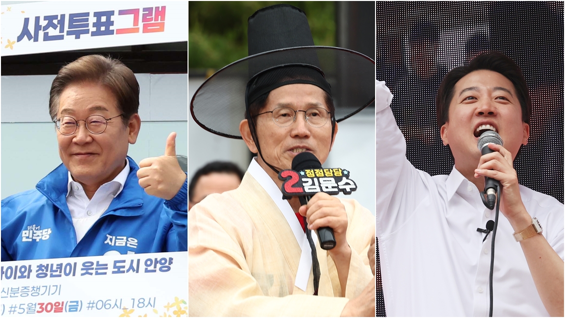 이재명·이준석 '수도권', 김문수 '경북'…주말 총력 유세